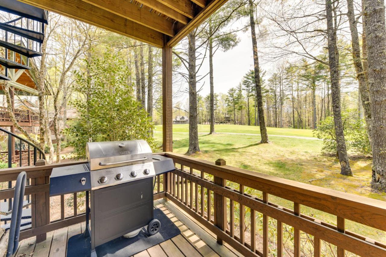 Inviting Cashiers Condo Deck And Golf Course Views! エクステリア 写真